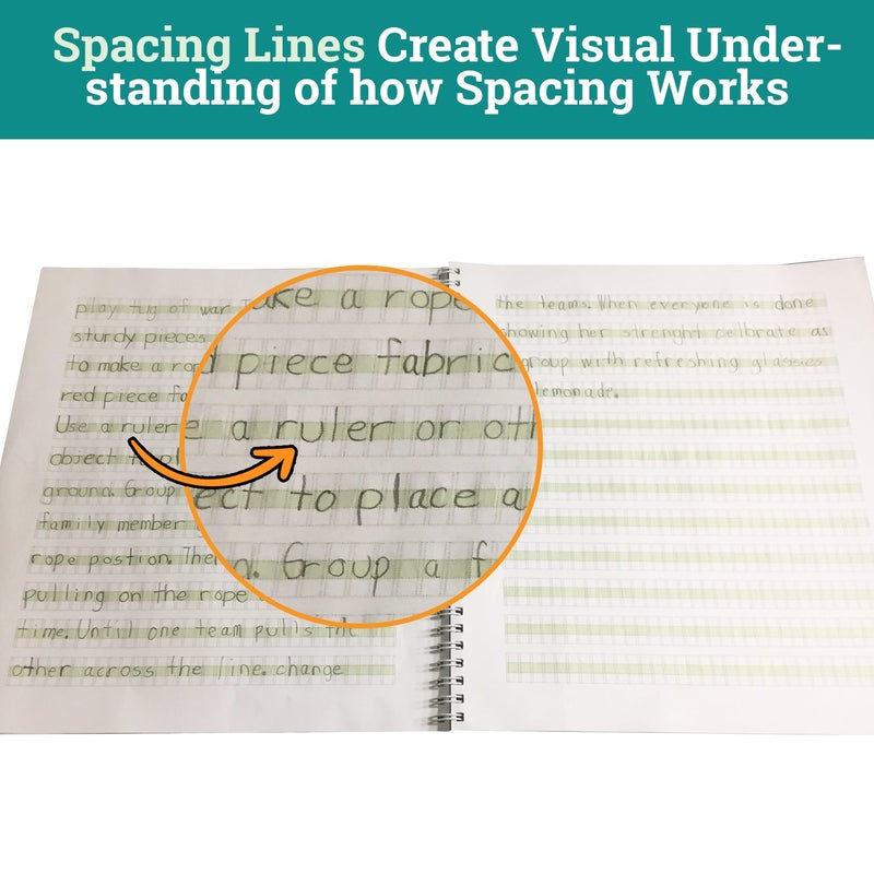 Channie's Channieâ€™s Handwriting Improvement Spiral Notebook, Stylish Visual Writing & Printing Aid for Elementary School Students and Special Needs Kids & Teens, 120 Pages, Thick Paper, Size 10.5" x 9.5" - Image 5
